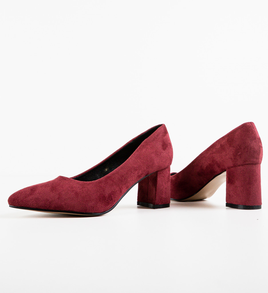 Pantofi Brook Grena - Toc Elegant pentru Ocazii - imagine 7