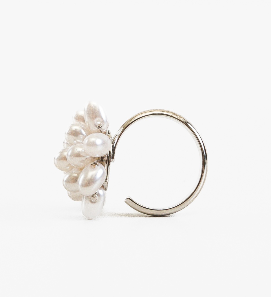 Inel Perlly Argintiu - Accesoriu Elegant