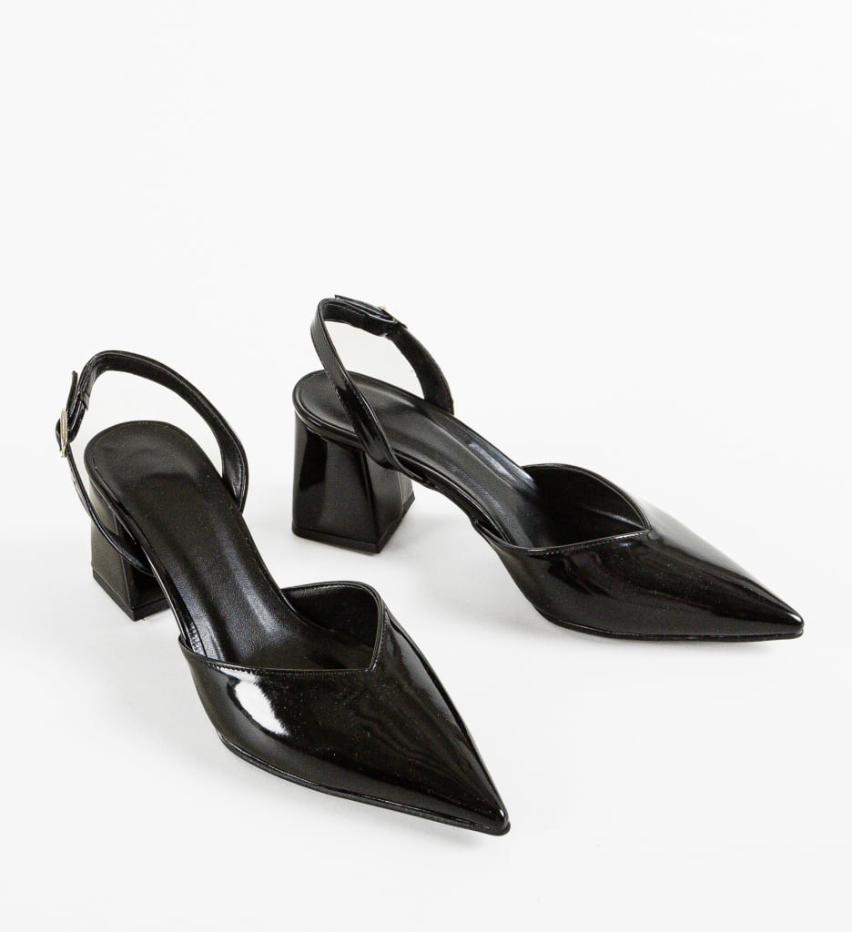 Pantofi cu Toc Hagra Negri | Eleganță - imagine 7