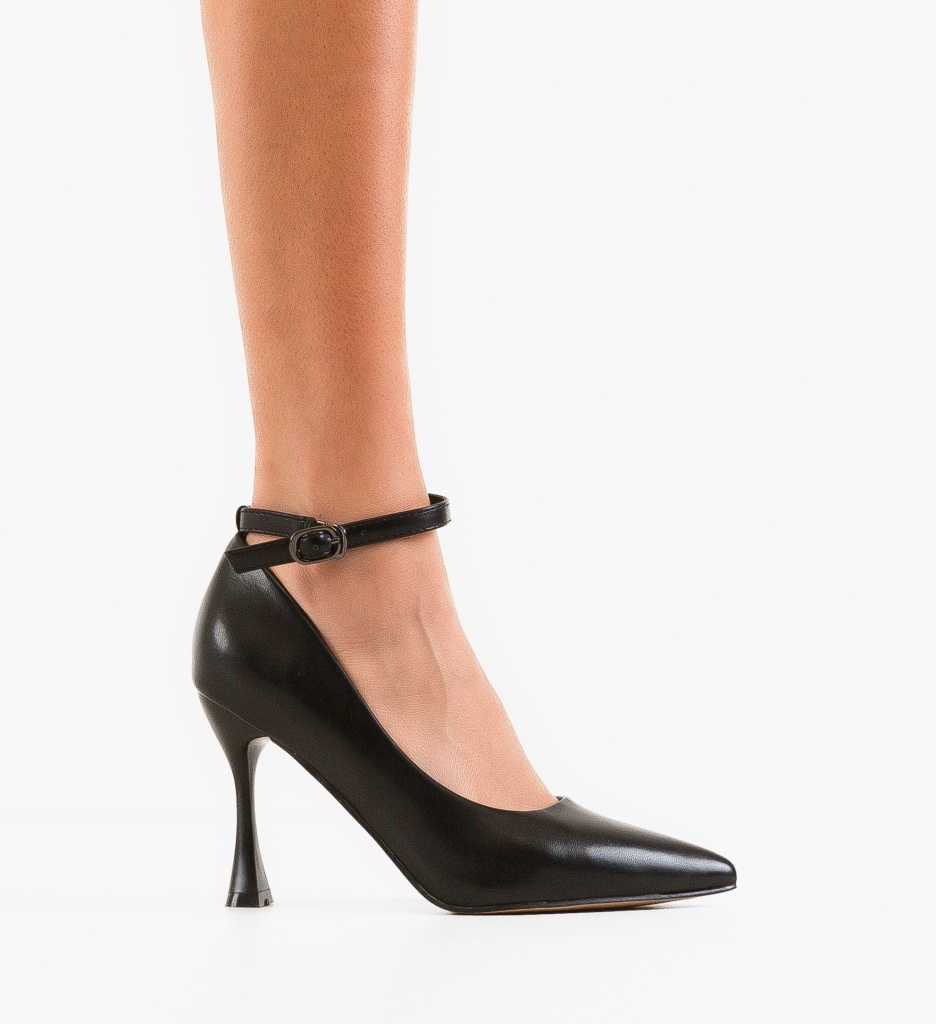 Pantofi cu Toc Opium Negri - Eleganță - imagine 4