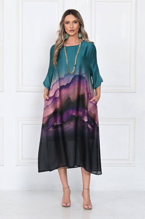Rochie Satinata A-line Shopika | Croi Lejer Eleganta