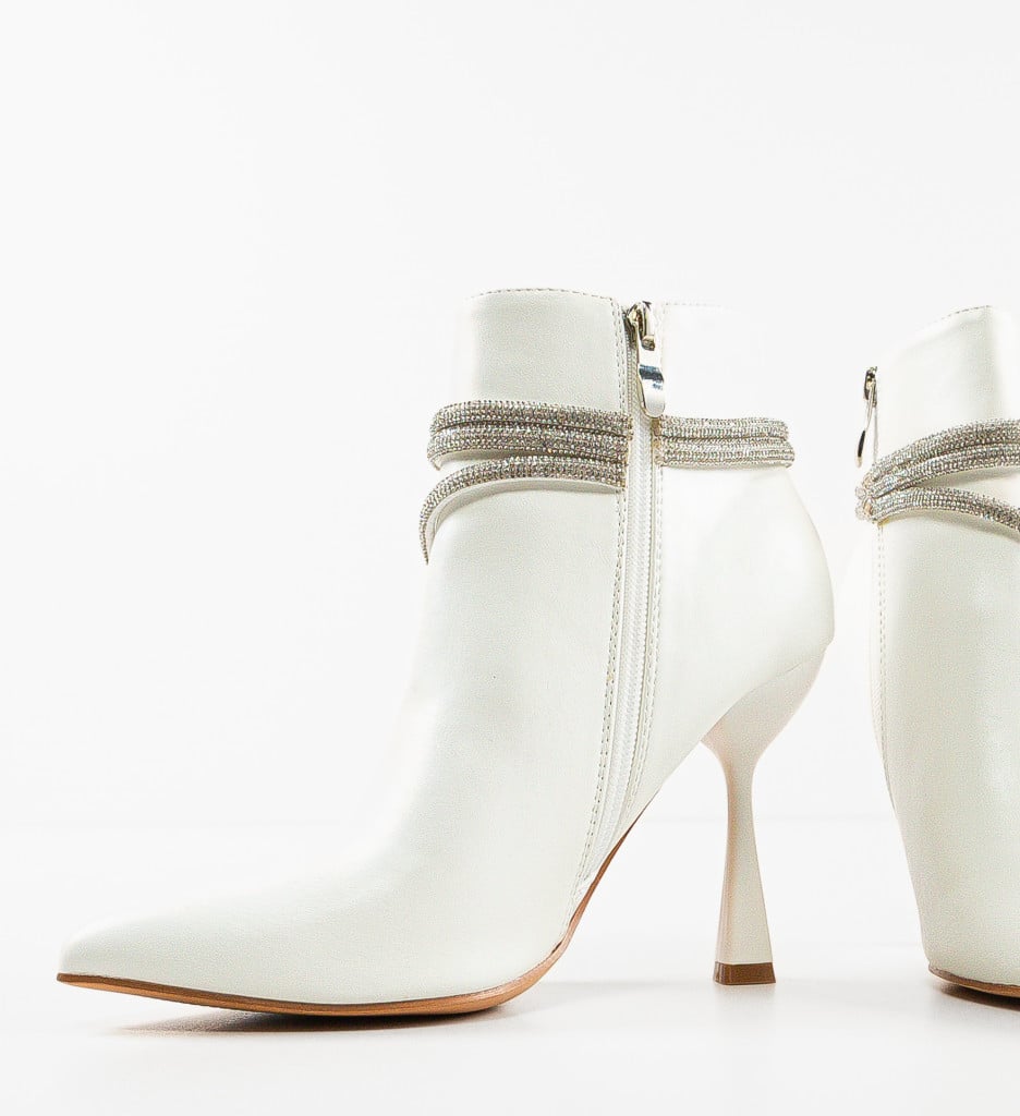 Botine Dixon Albe - Eleganță și Confort - imagine 8