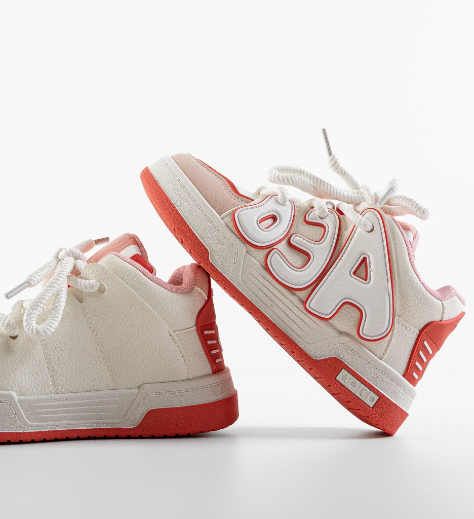 Sneakers Bailey Portocalii - Confort și Stil - imagine 3