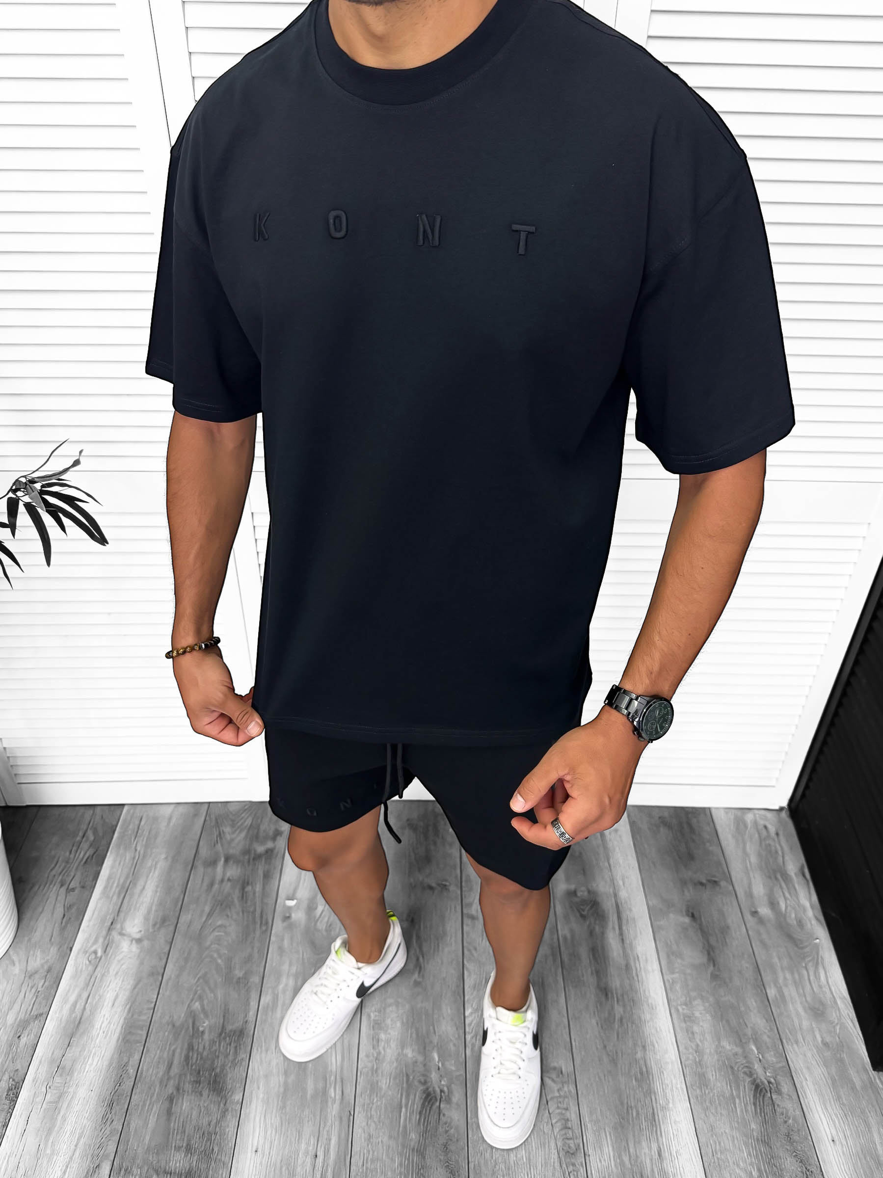 Compleu Vara Negru | Tricou si Pantaloni