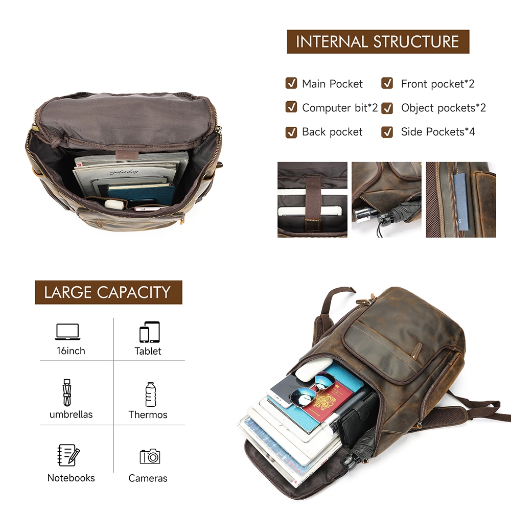 Rucsac Barbati Delis Velian GT3328 Piele - imagine 3