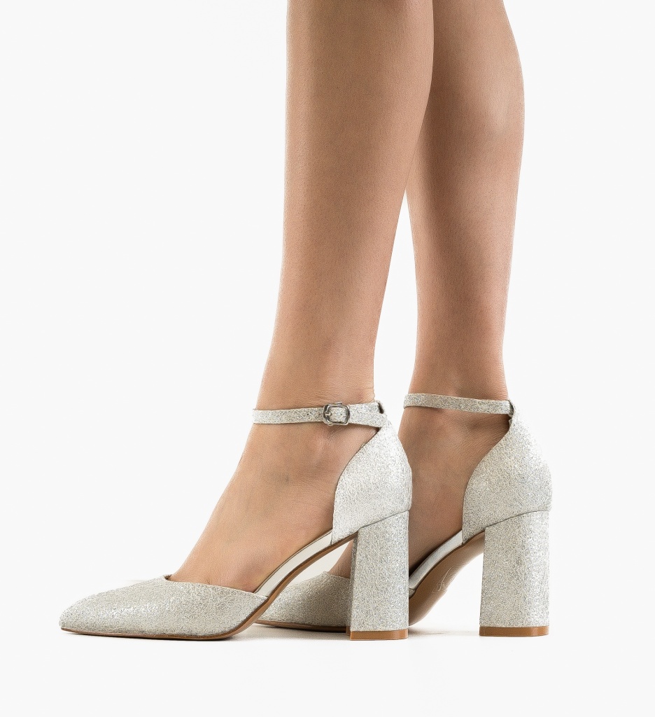 Pantofi Jana Argintii | Eleganță și Stil