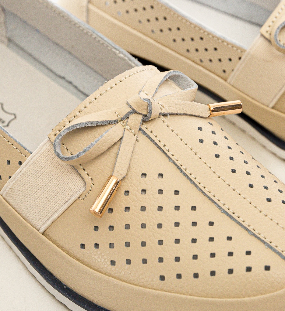 Pantofi Casual Dama Niko Bej - Confort Stil - imagine 6