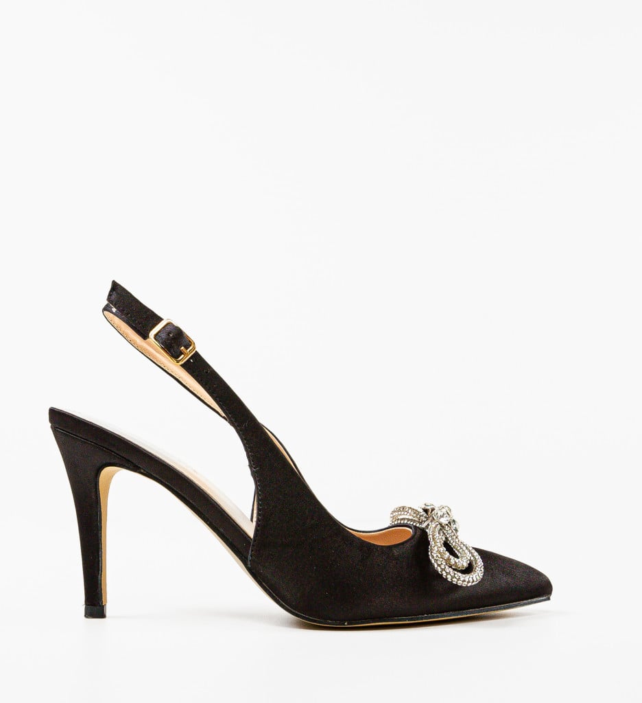 Pantofi Dama Totyce Negri cu Toc Eleganți - imagine 5