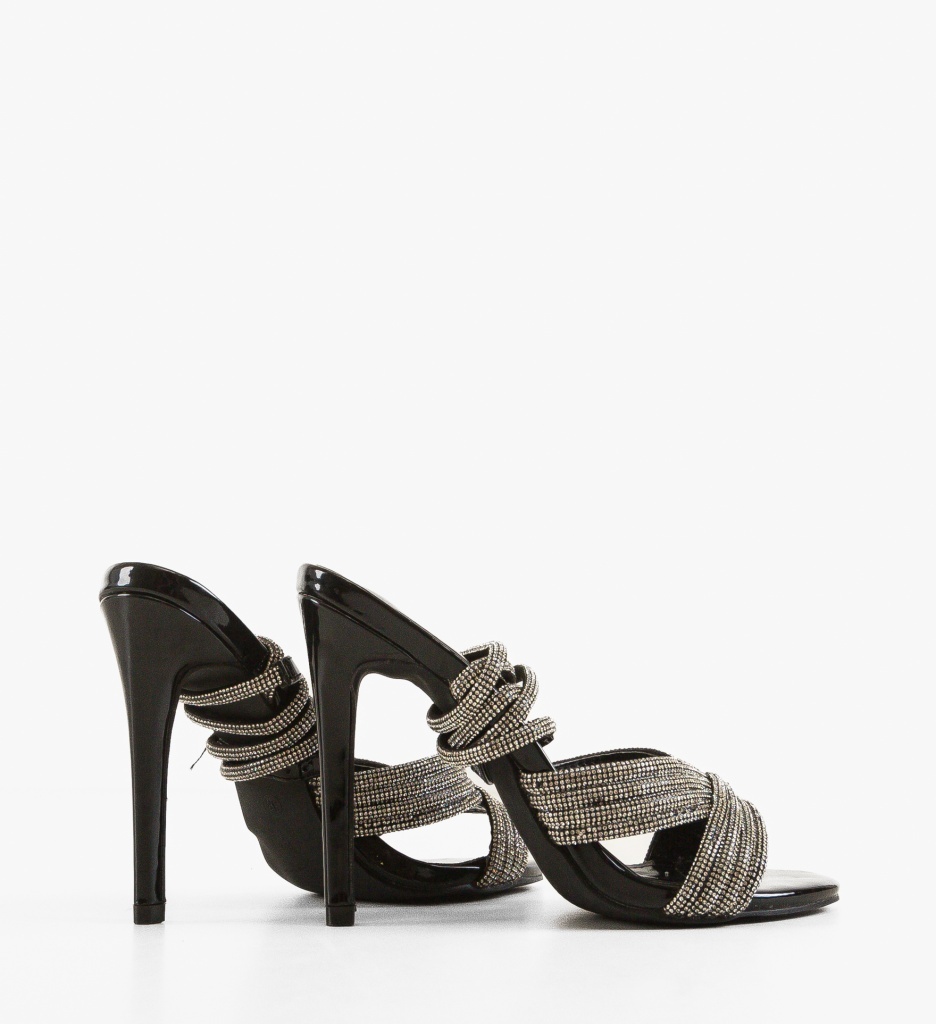 Sandale cu Toc Raust Negre | Eleganță Asigurată - imagine 10