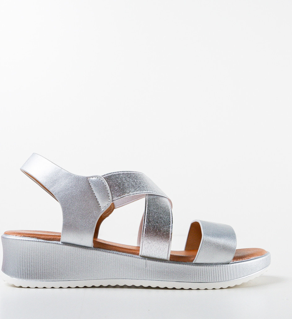 Platforme Dama Banba Argintii | Stil Elegant - imagine 3