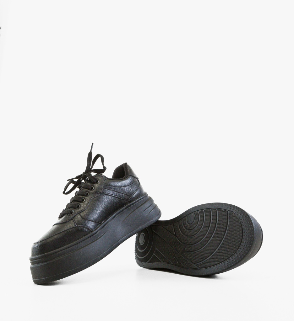 Sneakers Dama Momda Negre – Confort Stilat - imagine 5