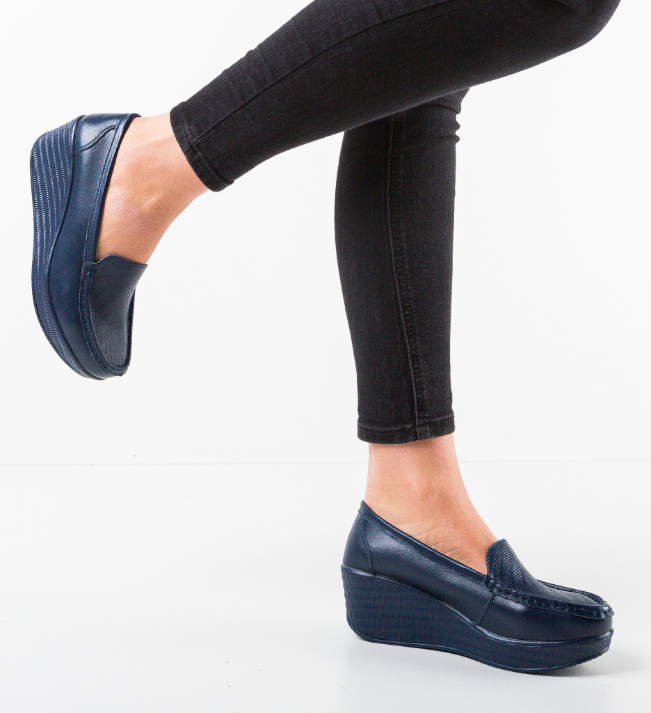 Pantofi Casual Ely Bleumarin - Confort și Stil - imagine 3