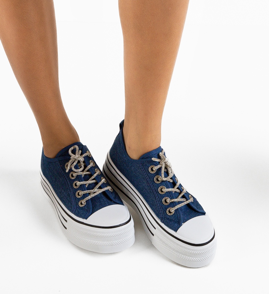 Sneakers Dama Steaia Albastri - Stil Urban Confortabil