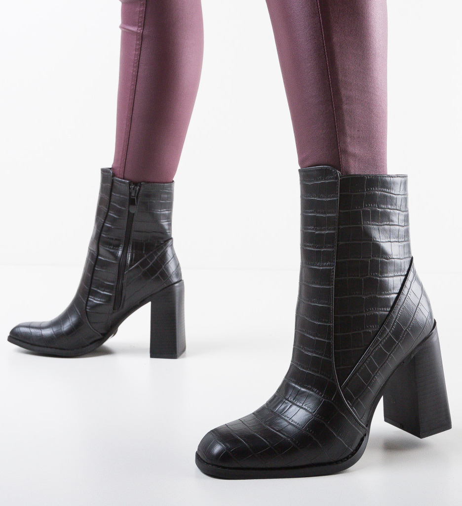 Botine Ameer Negre | Eleganță și Confort - imagine 2
