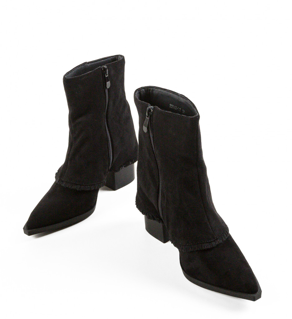 Botine Dama Keith Negre Elegante - imagine 5
