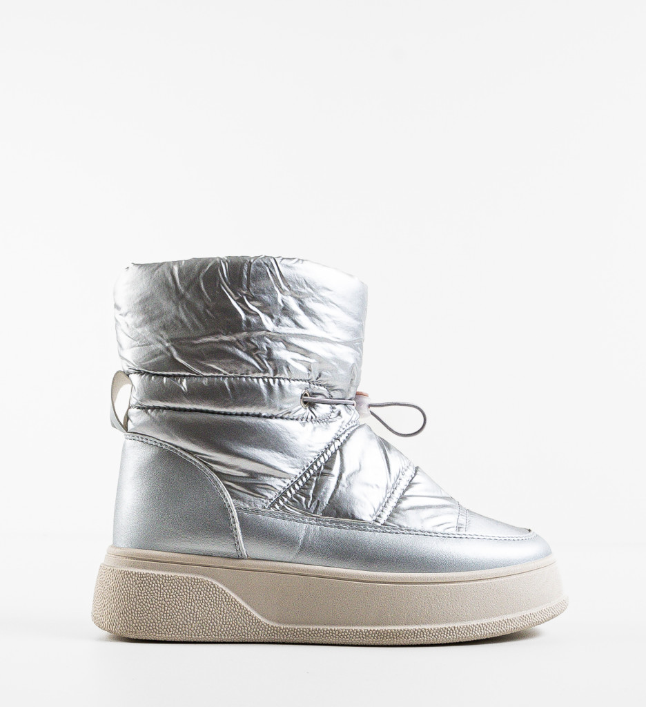 Ghete Dama Cantre Argintii - Stil Elegant - imagine 7