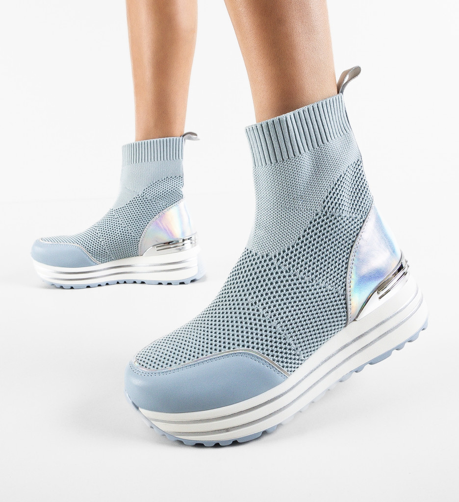 Pantofi Sport Leon Albastri - Confort & Stil - imagine 5