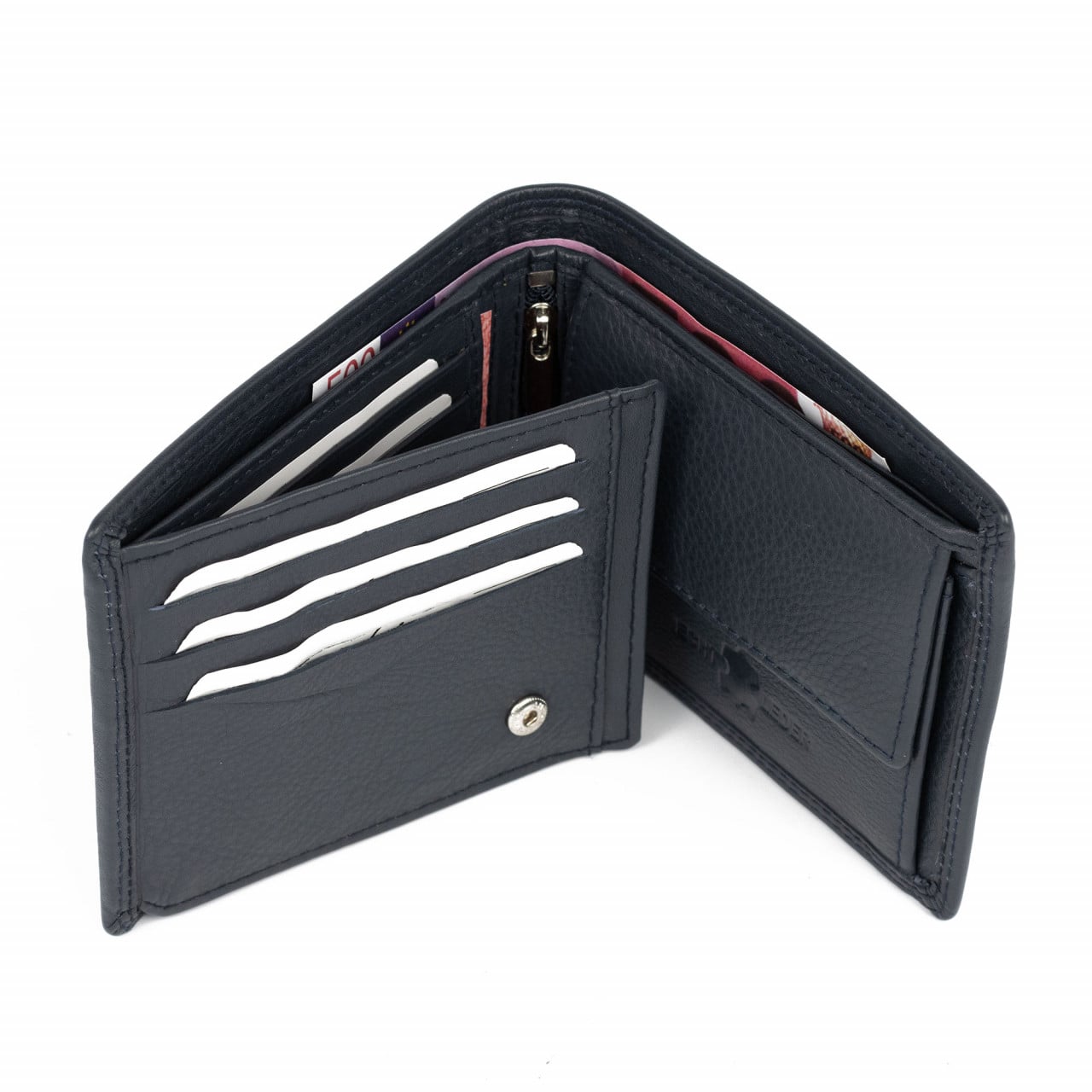 Portofel Delis Barbati, Piele Naturală - imagine 5