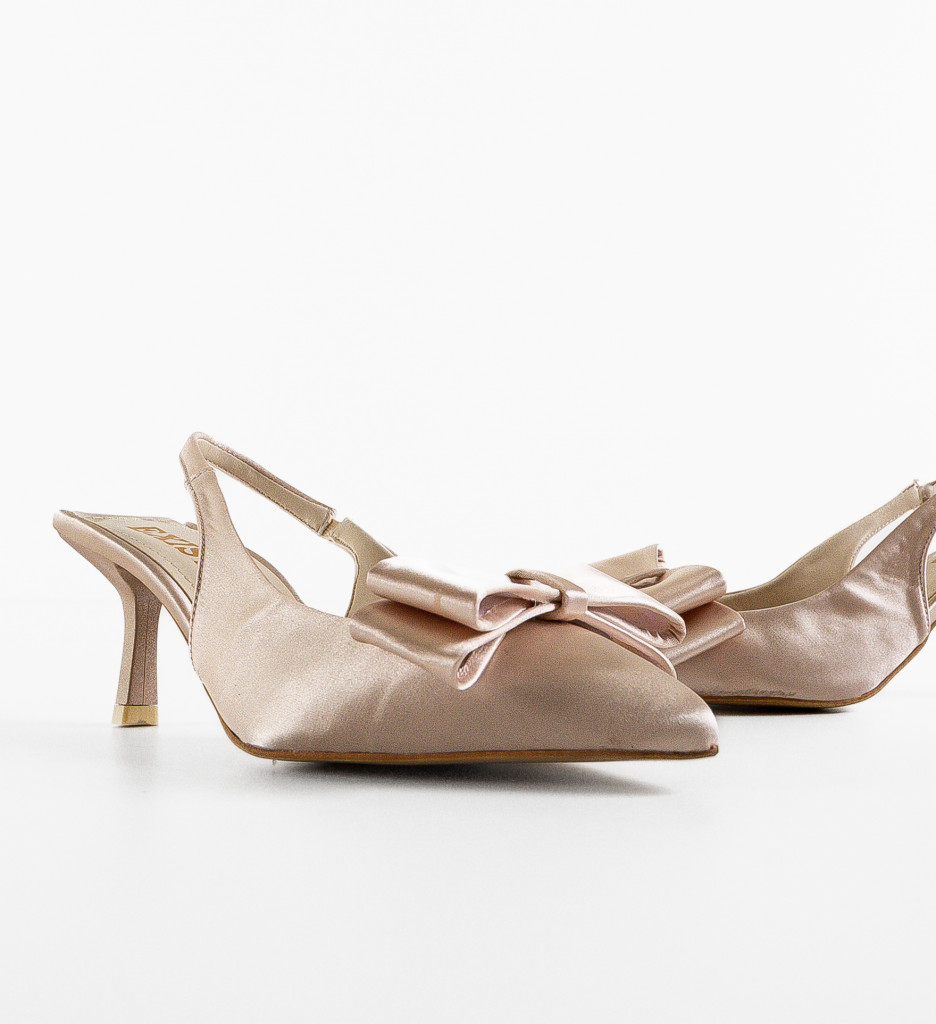 Pantofi cu Toc Hugo Bej | Eleganță și Stil - imagine 5
