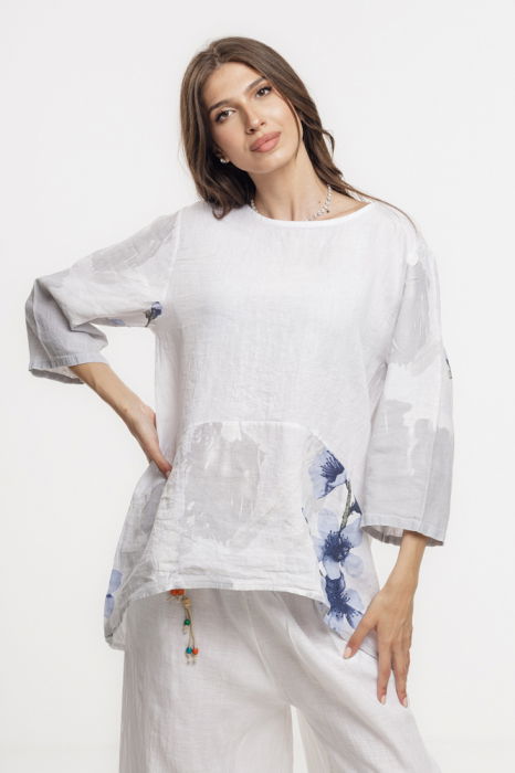 Bluză In Lejeră cu Imprimeu Floral | Shopika
