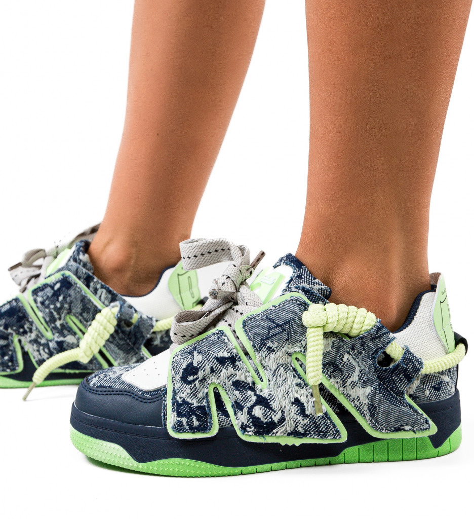 Sneakers Dama Lando Verzi - Confort și Stil - imagine 3
