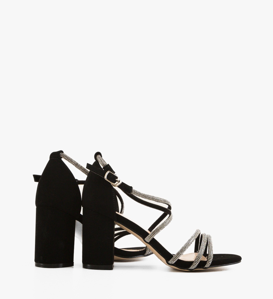 Sandale Vrya Negre cu Toc - Eleganță și Stil - imagine 7