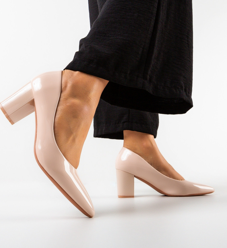 Pantofi dama Monty Bej 2 | Eleganți și Comozi - imagine 3