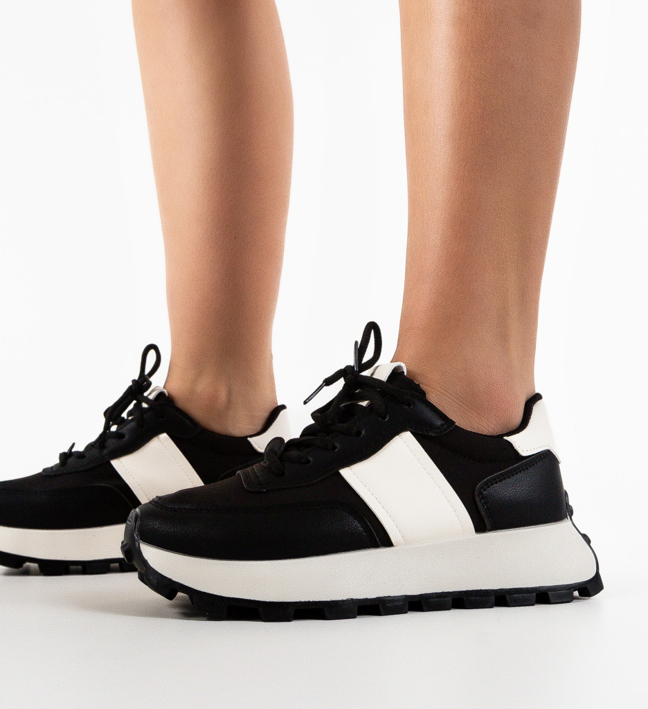 Sneakers Dama Feytong Negri | Confort și Stil - imagine 3