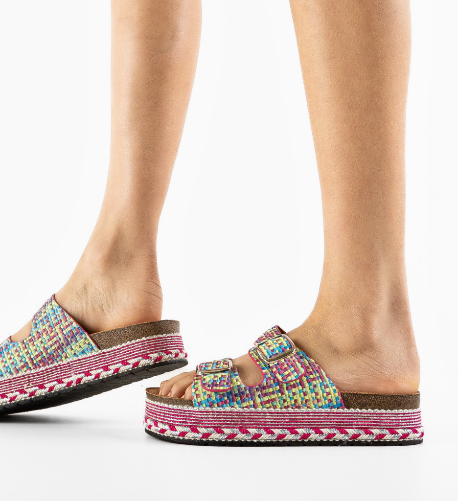 Papuci Dama Miller Fuchsia | Confort & Stil - imagine 3