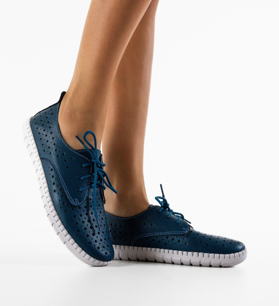 Pantofi Casual Albastri Hilio - Confort și Stil - imagine 2