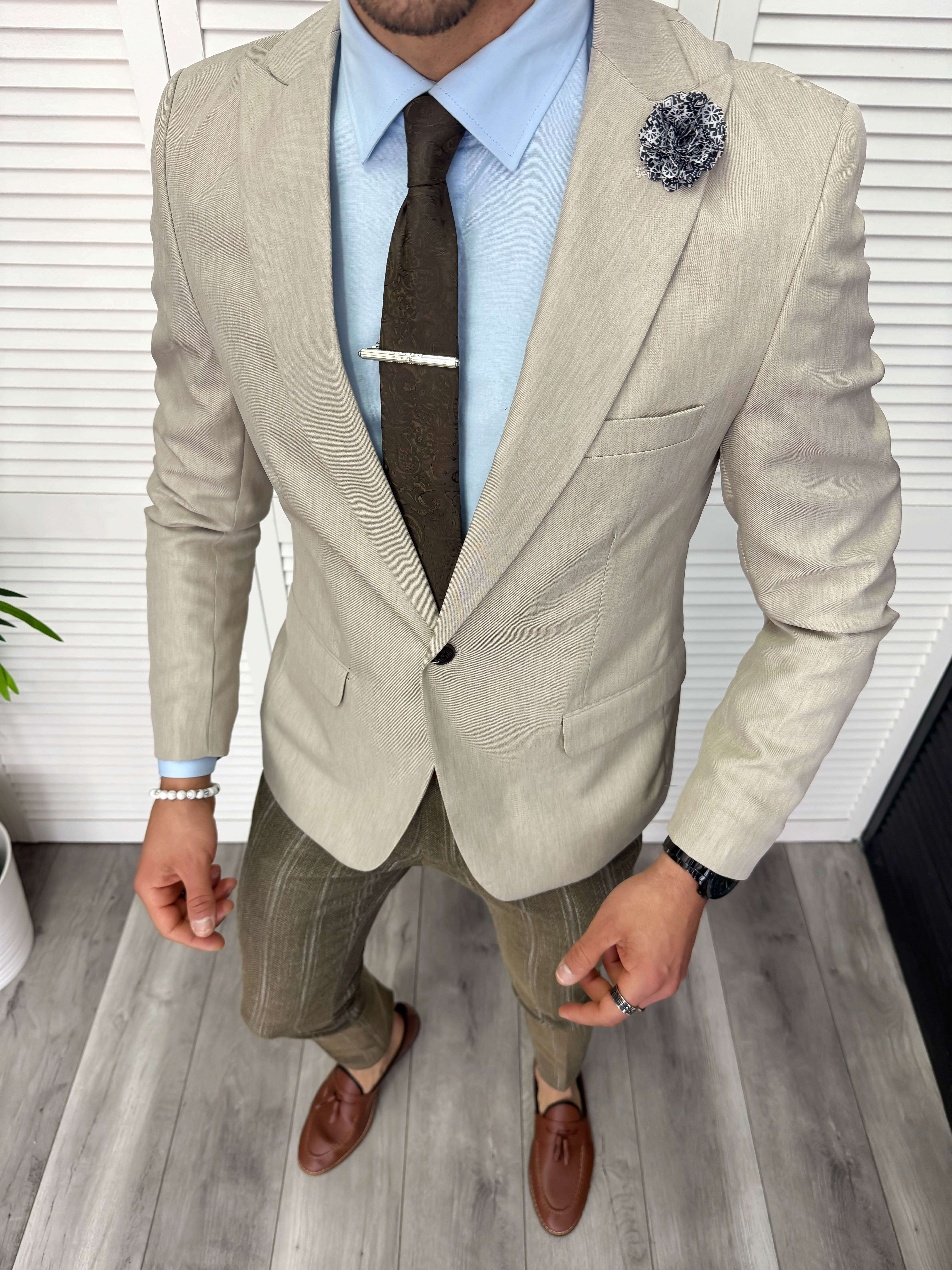 Ținută Smart Casual Bărbați | Sacou + Pantaloni Slim