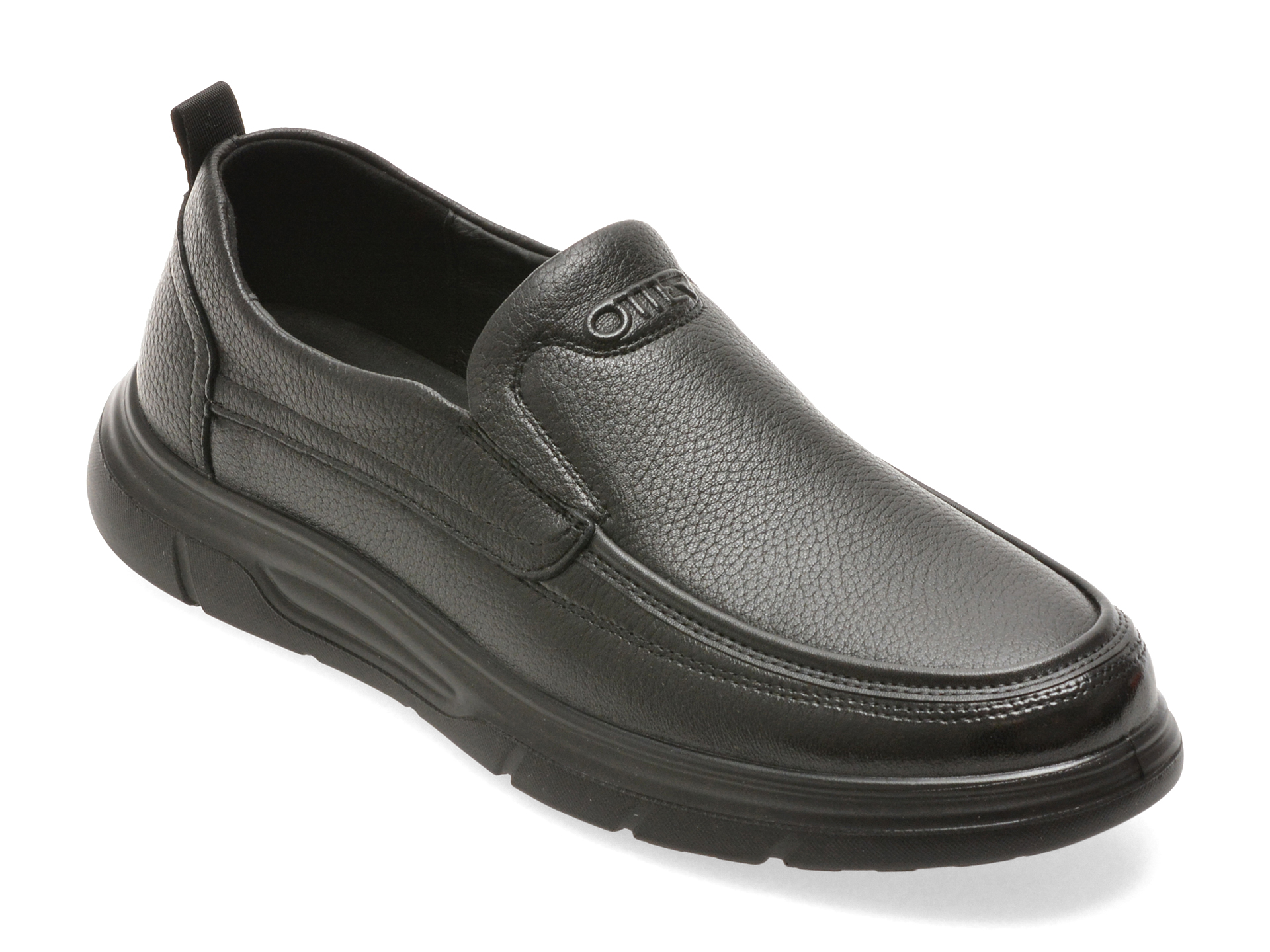 Mocasini OTTER Negri din Piele Naturală