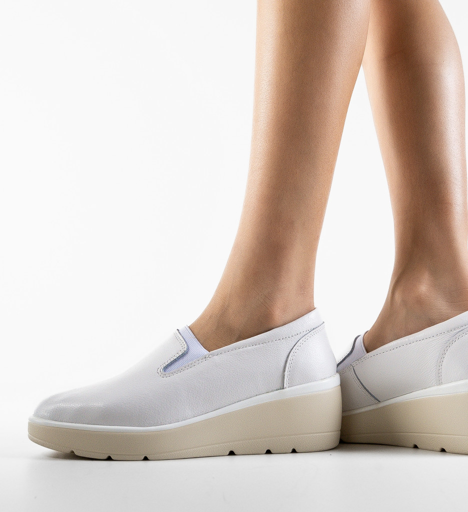 Pantofi Casual Yanam Albi - Confort și Stil - imagine 3