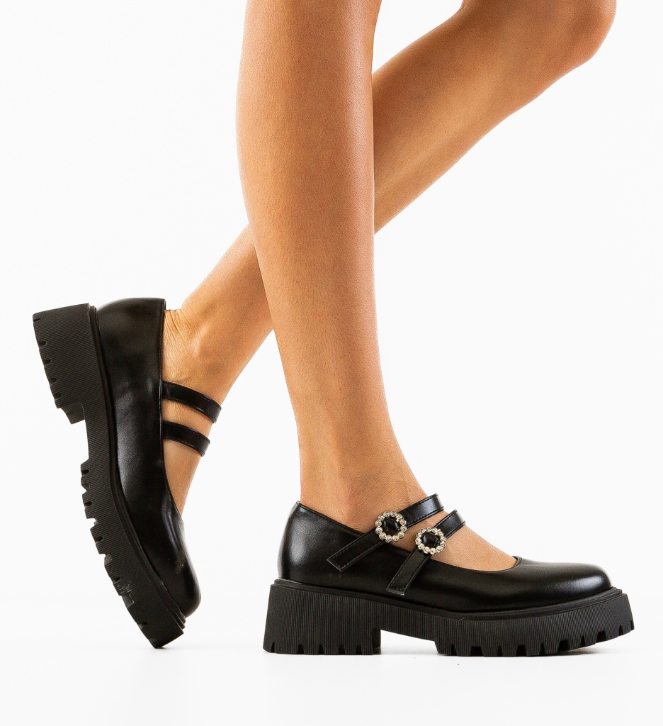 Pantofi Casual Snokers Negri 3 - Confort și Stil - imagine 2