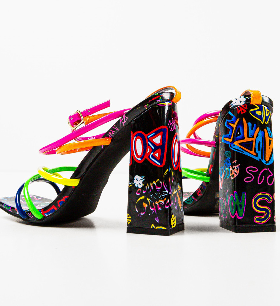 Sandale cu Toc Paire Multi | Eleganță Versatilă - imagine 8