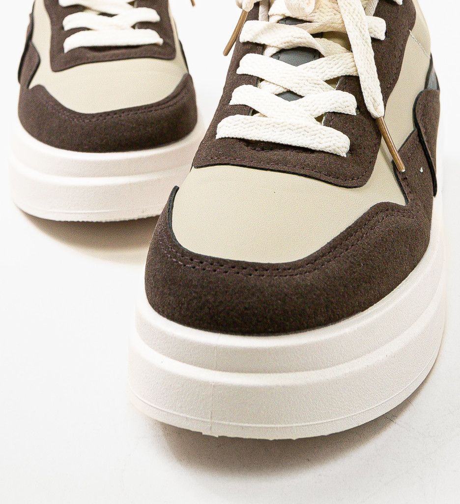 Sneakers Dama Oradela Khaki | Confort și Stil - imagine 7
