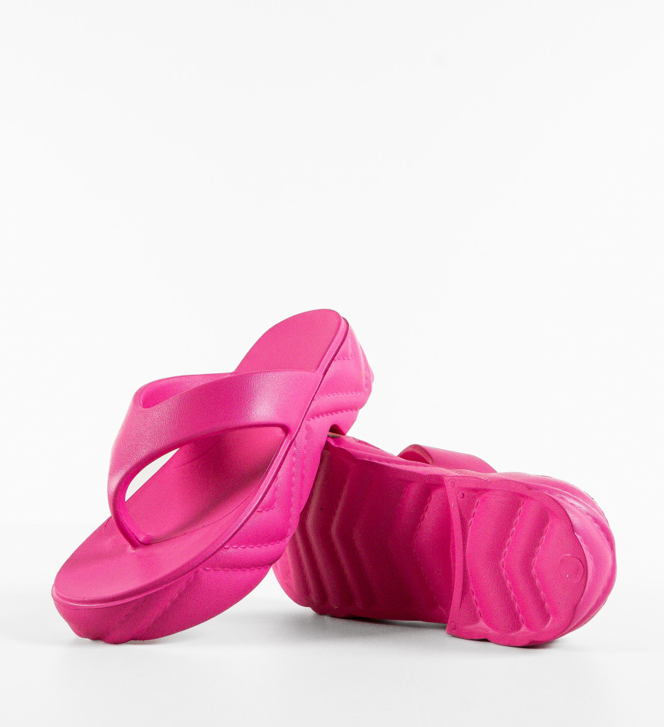 Papuci Dama Talha Fuchsia - Eleganță și Confort - imagine 7