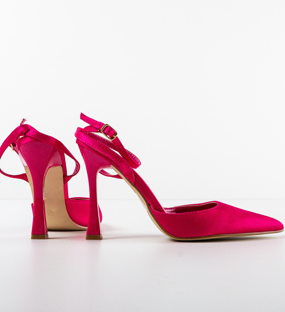 Pantofi cu Toc Lizor Fuchsia - Eleganță Vibrantă - imagine 6
