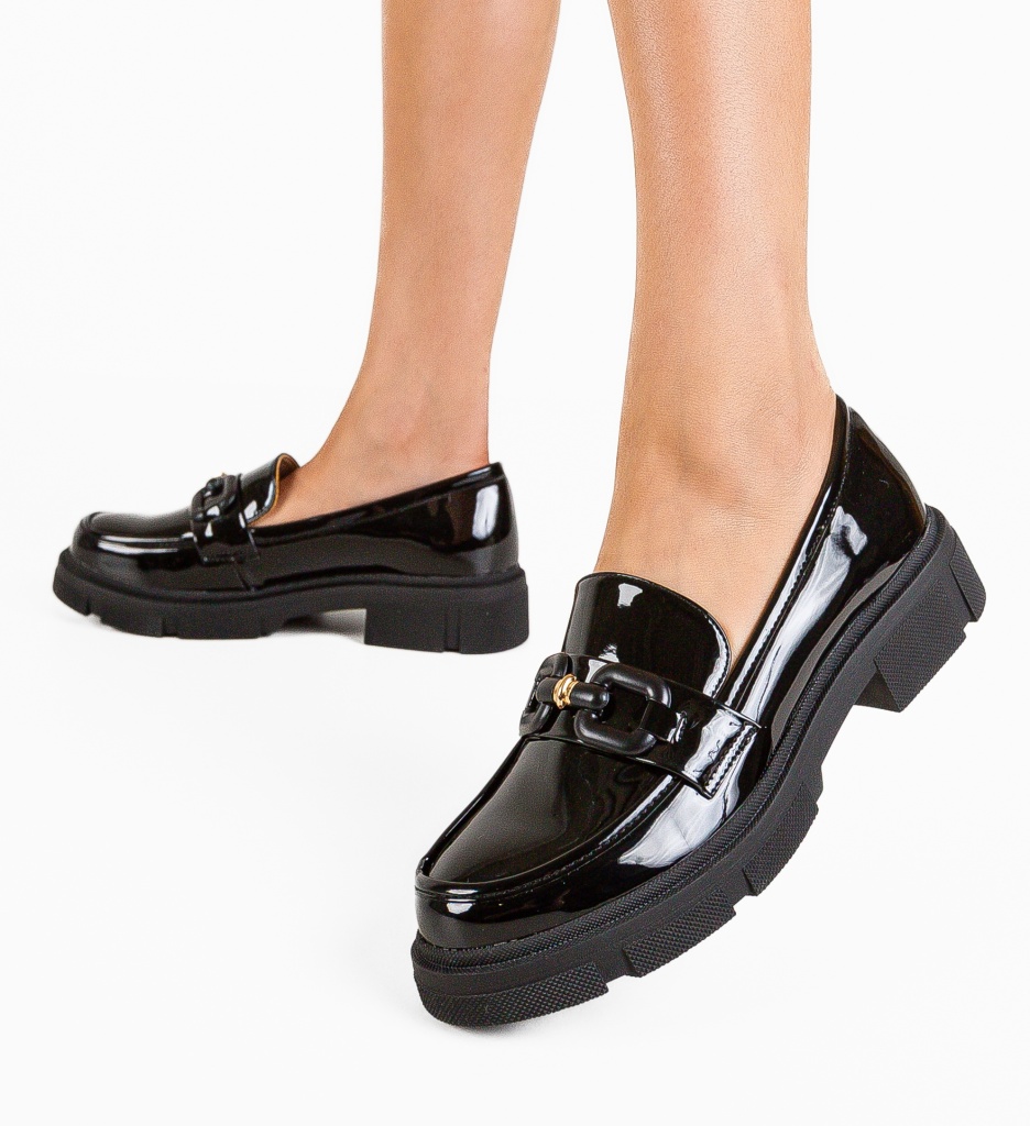 Pantofi Rochus Negri Casual - Confort și Stil - imagine 2