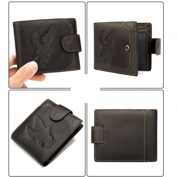 Portofel Piele Naturală Edward PT663 - OEM - imagine 8