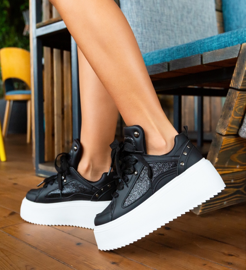 Sneakers Dama Anury Negri | Confort Stilat - imagine 4