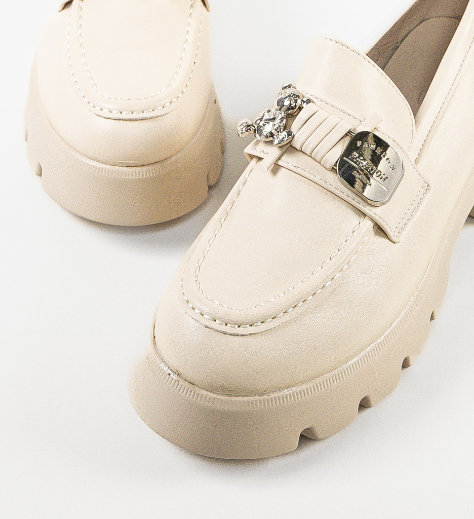Pantofi Ashweather Casual Confort Bej - imagine 9