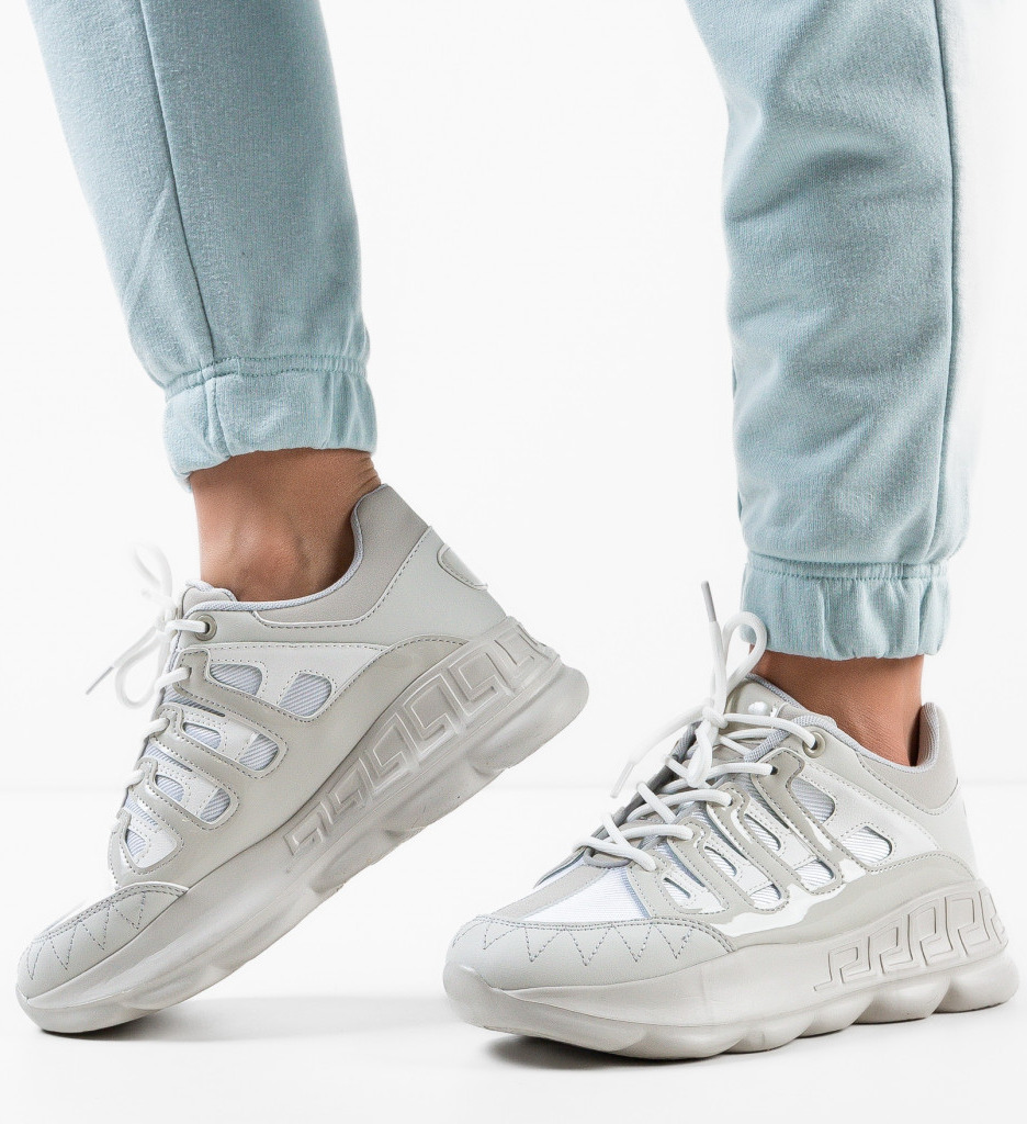 Sneakers Dama Edgar Gri - Confort și Stil - imagine 4