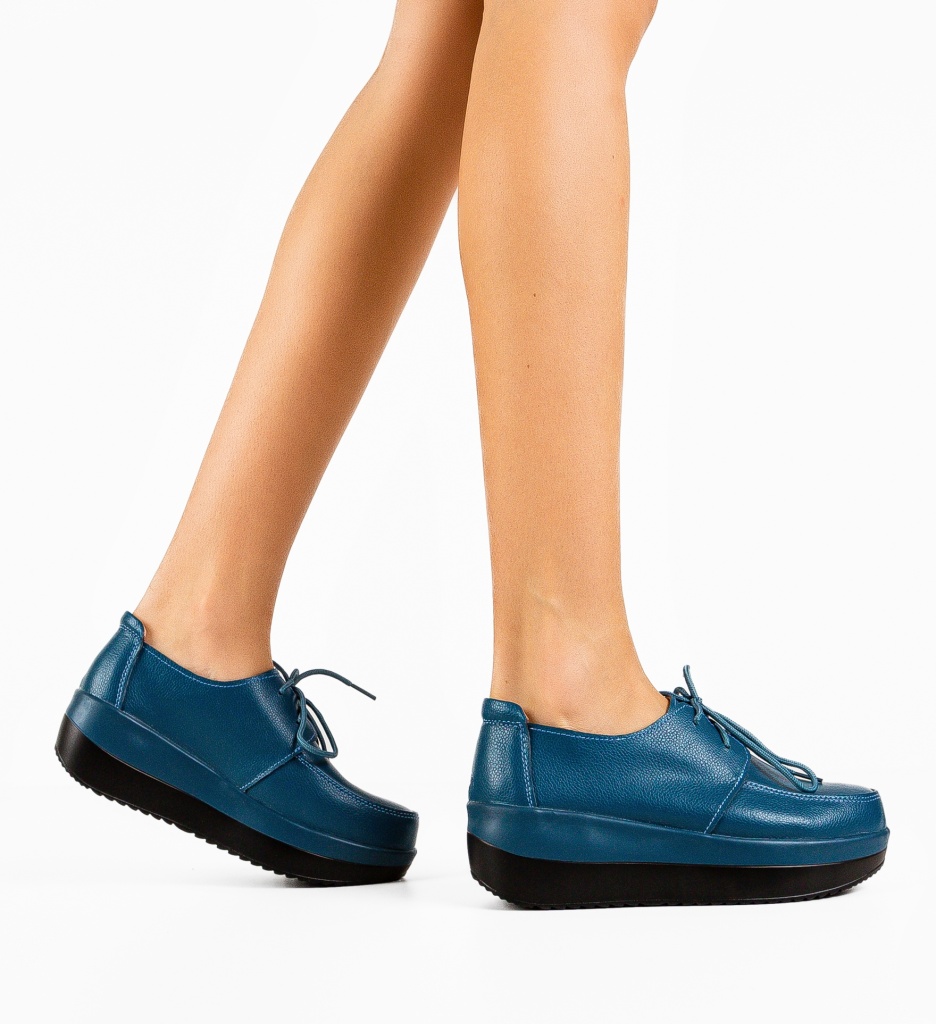 Pantofi Casual Cream/Albastru - Confort și Stil - imagine 2