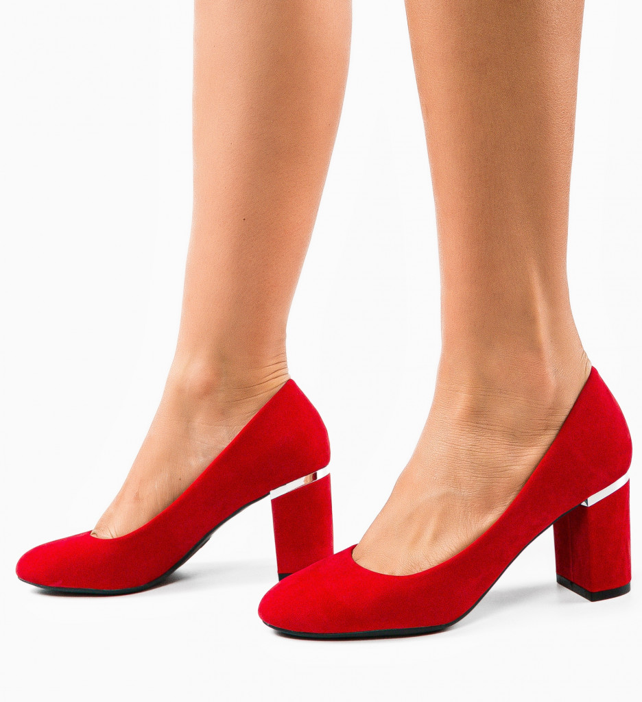 Pantofi Ryouta Rosii - Eleganță și Stil - imagine 3