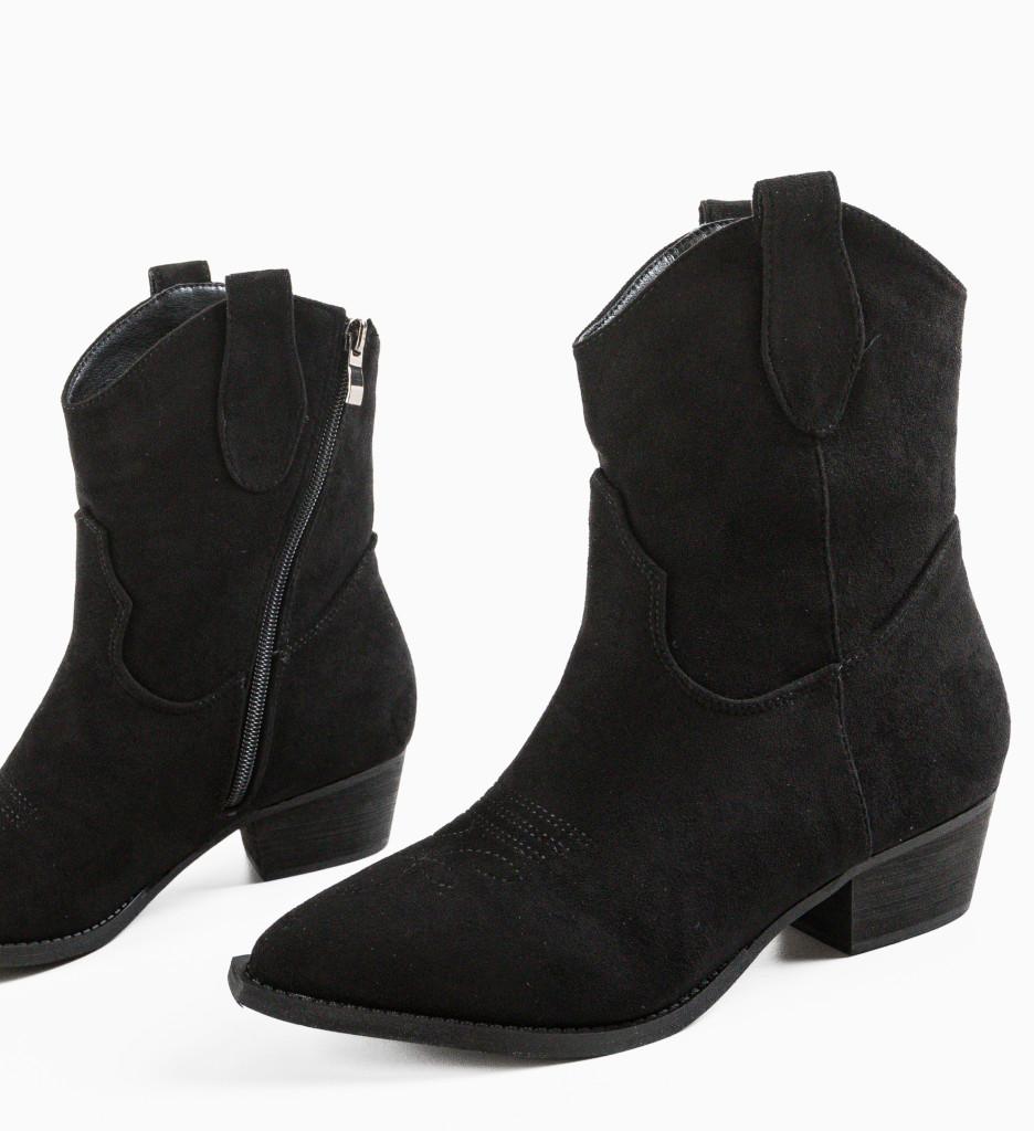 Botine Lexz Negre - Eleganță și Confort - imagine 5