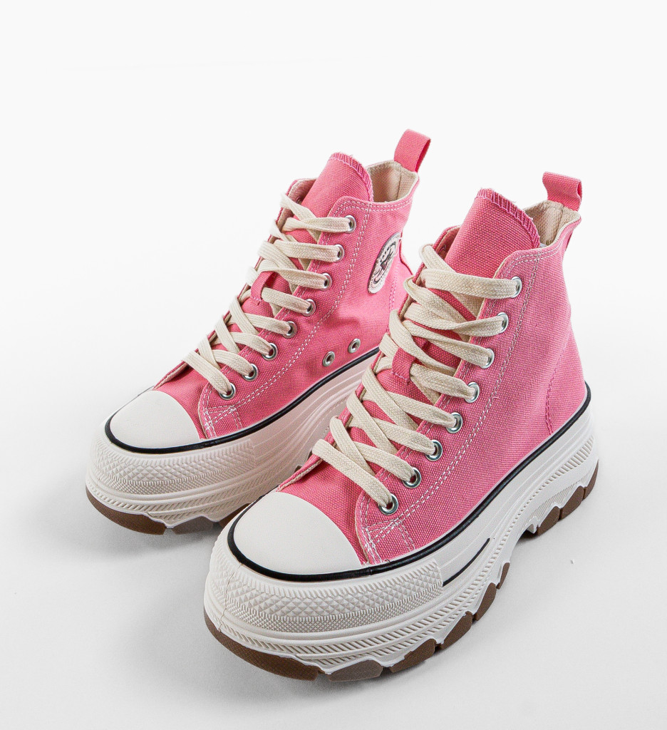 Sneakers Dama Puss Roz - Confort si Stil Sportiv - imagine 7