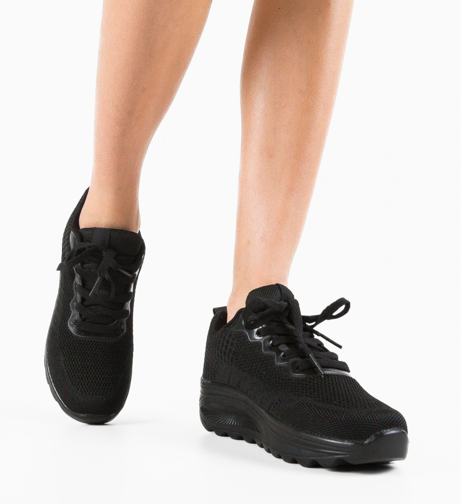 Sneakers Dama Regis Negri | Confort și Stil - imagine 2