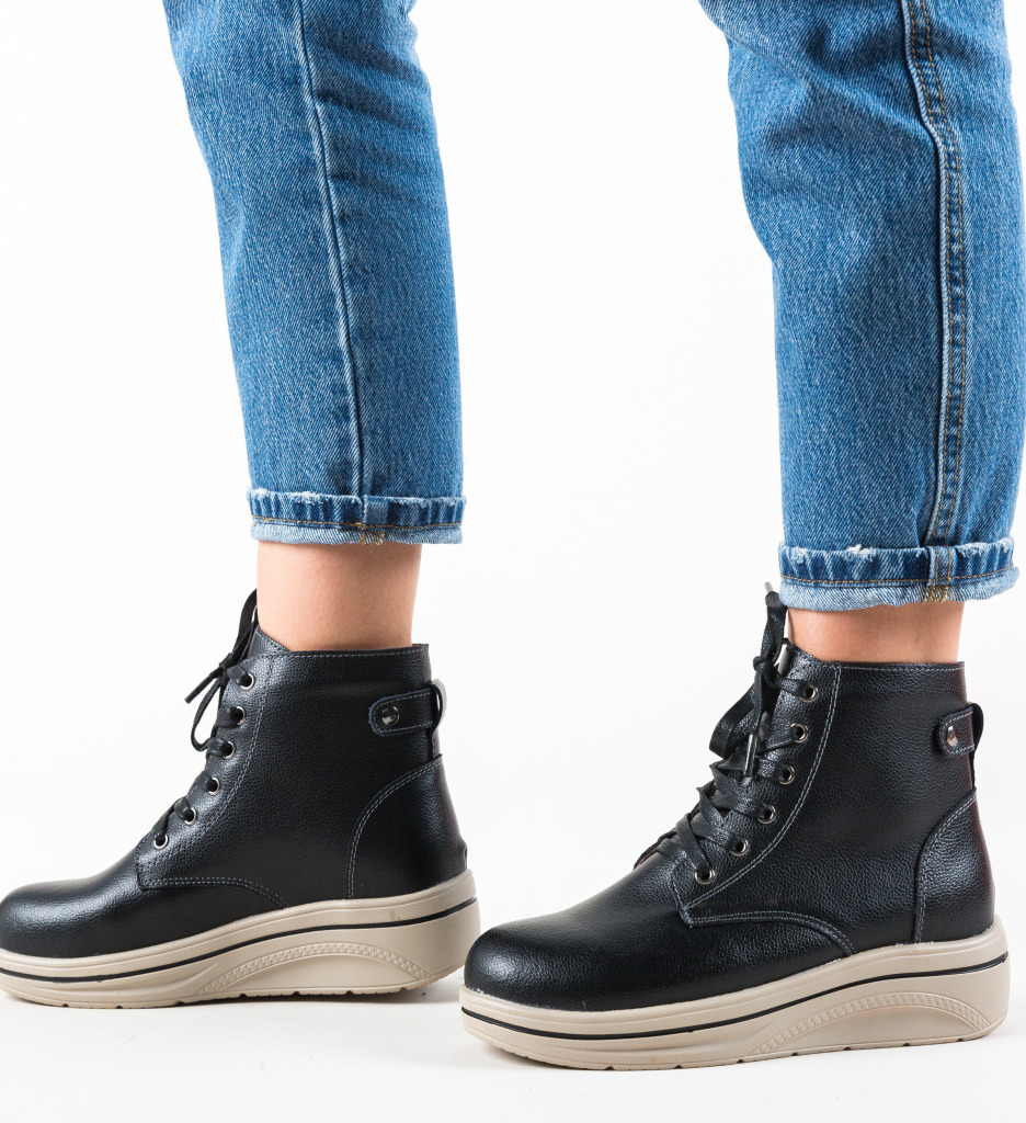 Pantofi Casual Lakiob Negri | Eleganță și Confort - imagine 3