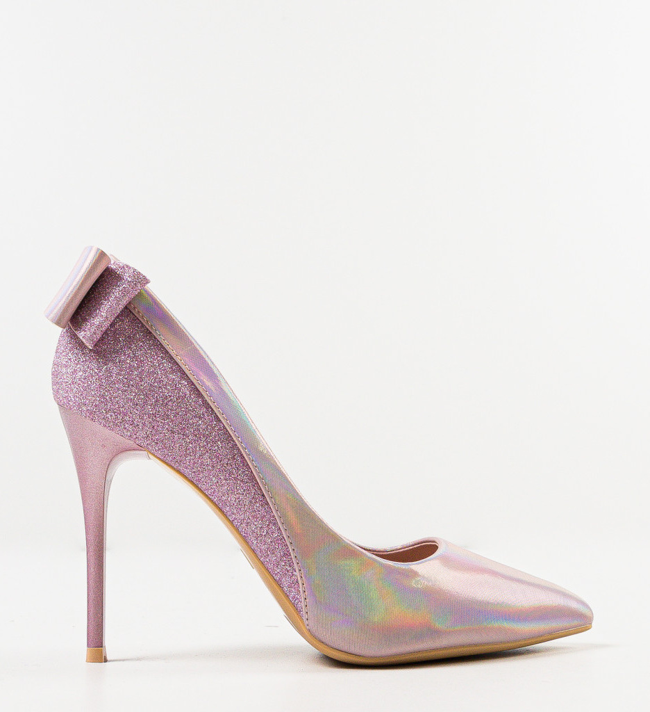 Pantofi dama Roz cu Toc Wood - Stil și Confort - imagine 5